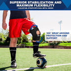Plus Side Knee Brace for Women/Men, Hinged Knee Brace with Dual Metal Side Stabilizers, Knee Support for Knee Pain for Relieves ACL, MCL, Meniscus Tear, Arthritis, Tendon Pain, Injury Recovery