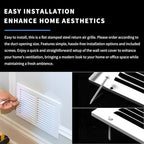 30x8 Return Air Grille(Duct Opening Size),Air Return Vent Cover,Flat Vent Cover,Rejillas De Aire Acondicionado para Casa,Return Air Grilles,Outer Dimensions:31.75"Wx9.75"H(30"W x 8"H, Duct Opening)