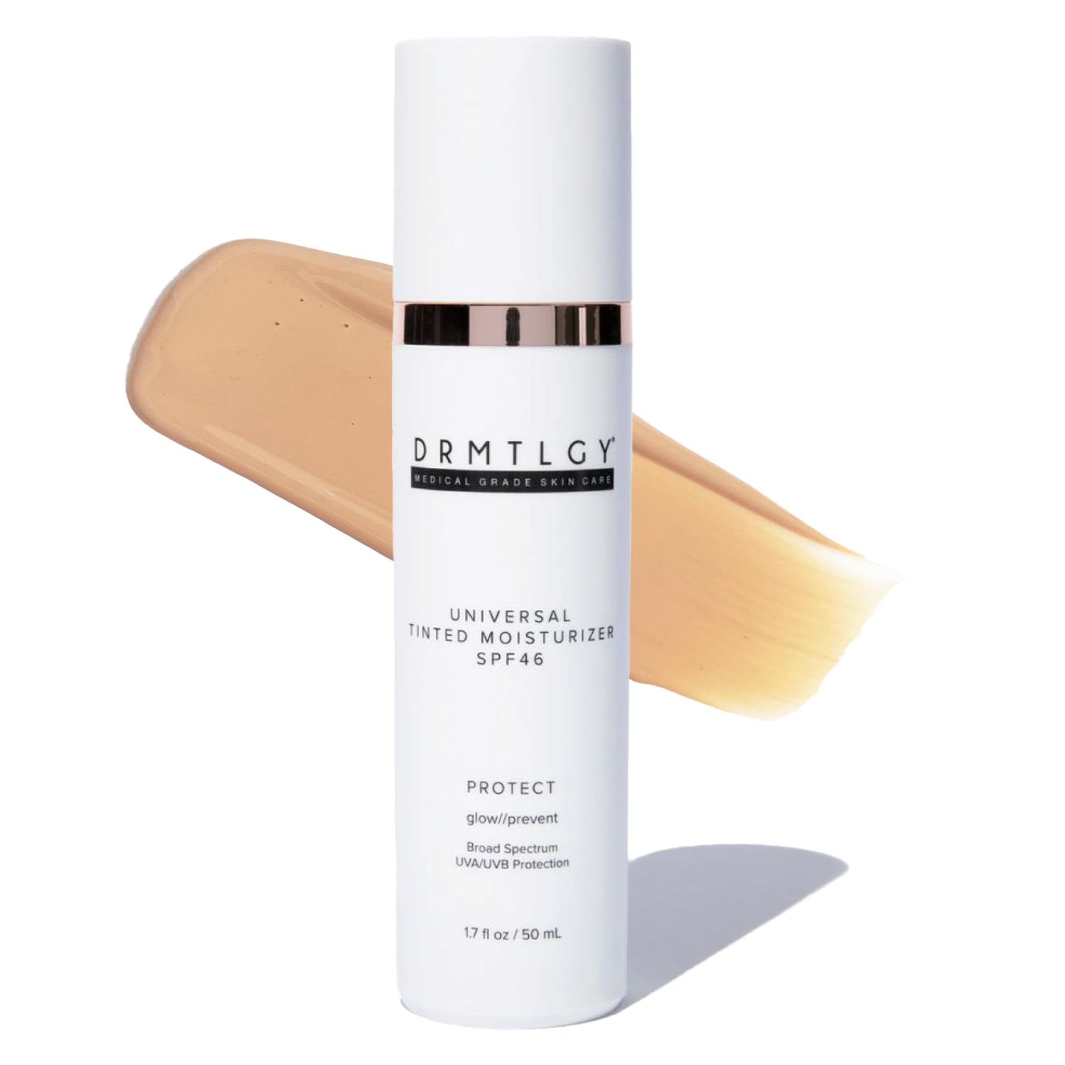 DRMTLGY Anti-Aging Tinted Moisturizer SPF 46 – Sheer Face Sunscreen & Lightweight Makeup with Broad Spectrum UV Protection – Hydrating Skin Care & Face Moisturizer – 1.7 oz