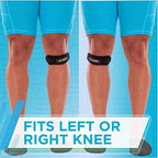 BraceAbility Patellar Tendon Support Strap - Knee Stabilizer Brace with Adjustable Band for Patella Tendonitis, Osgood Schlatter, Soccer, Basketball, Running, Jumper's Knee, Tennis, Volleyball (S)