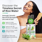 Rosemary Oil and Rice Water Hair Growth Spray - Serum with Biotin, Keratin, Caffeine, Vitamins C & B5 for Hair Mask, Hair Care, Scalp Treatment, Thickening Dry Damaged Hair for Women & Men 8oz