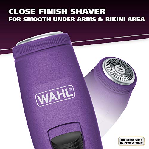 Wahl Pure Confidence Rechargeable Electric Trimmer, Shaver, & Detailer for Smooth Shaving & Trimming of The Face, Underarm, Eyebrows, & Bikini Areas – Model 9865-100
