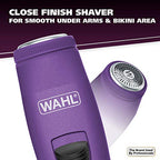 Wahl Pure Confidence Rechargeable Electric Trimmer, Shaver, & Detailer for Smooth Shaving & Trimming of The Face, Underarm, Eyebrows, & Bikini Areas – Model 9865-100