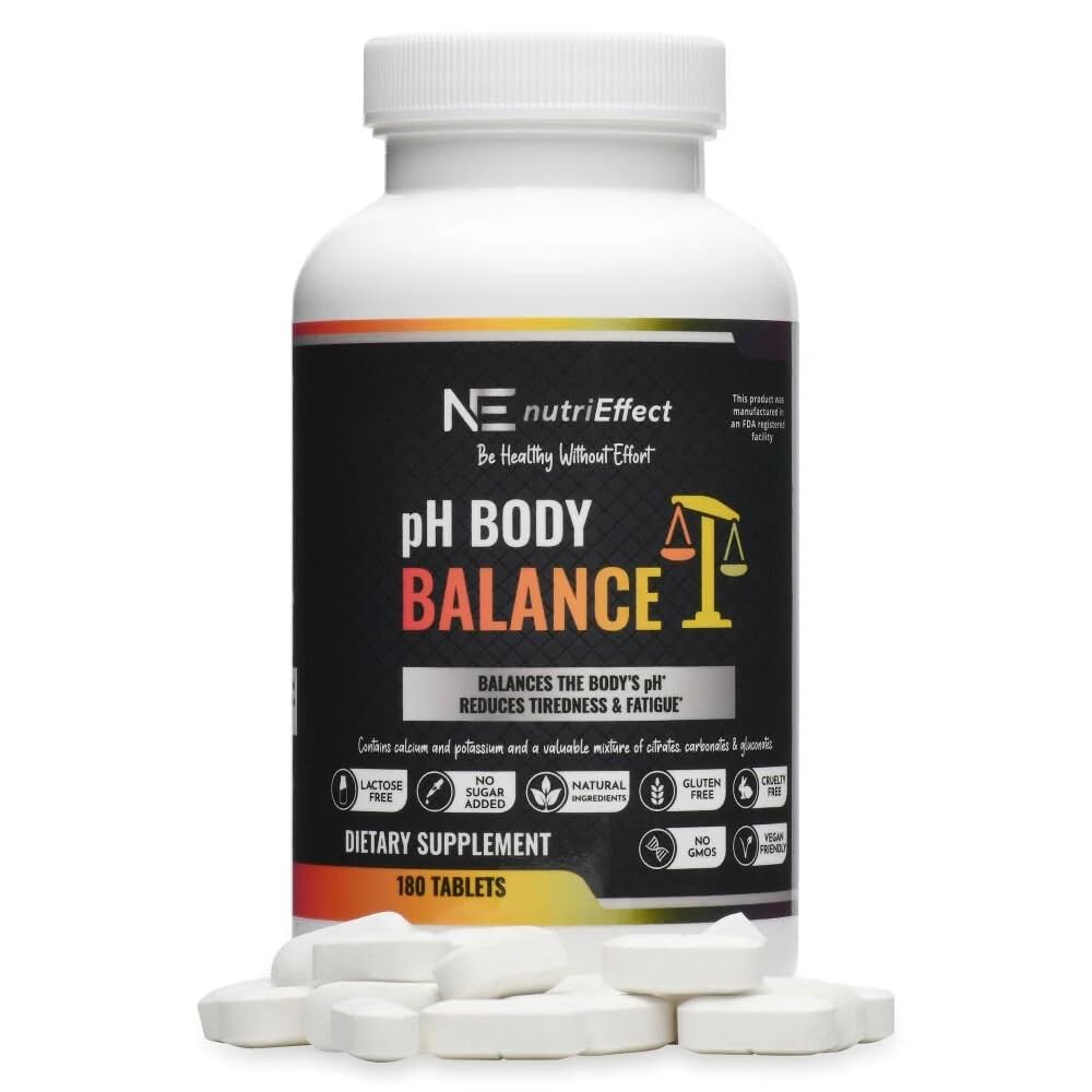 pH Balance Multi-Mineral Tablets | Alkaline Support for Energy, Metabolism, Bone & Cellular Health | Helps Maintain Acid-Base Balance | pH Balance Pills for Women & Men | 180 Tablets