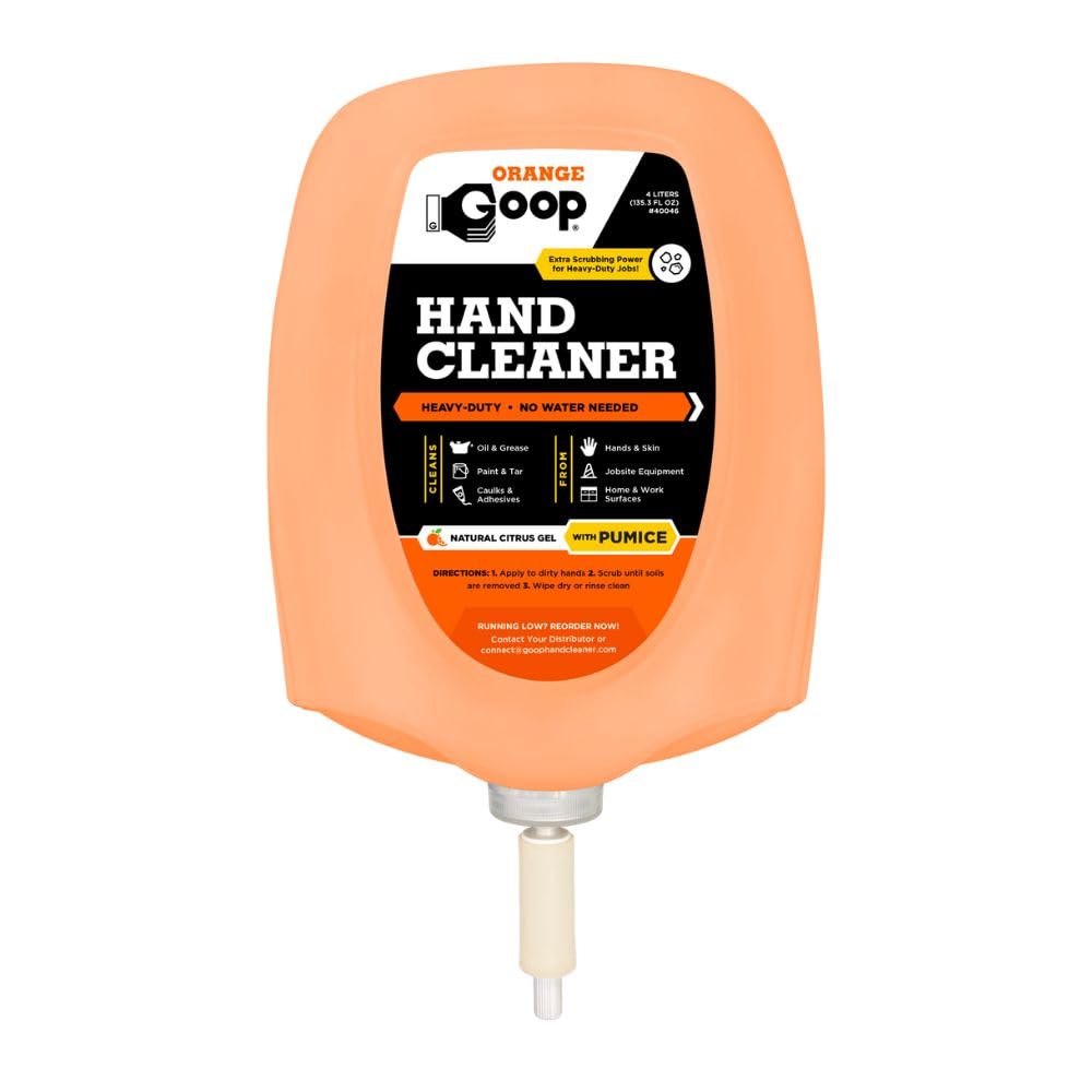 GOOP Orange Liquid With Pumice 4L Dispenser Cartridge
