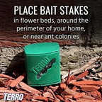 TERRO T1812 Outdoor Liquid Ant Killer Bait Stakes - BkhVHC 8 Count (0.25 oz each), 6Pack