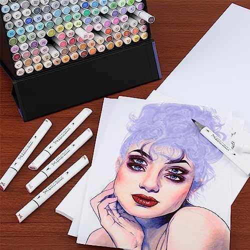 Artfinity Sketch Marker Sets - Set of 3 - Primary Red, Vibrant, Professional, Dye-Based Alcohol Markers for Artists, Drawing, Travel, & More