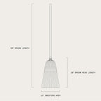 Tidy Tools Corn Broom with Wood Handle Heavy Duty Indoor Outdoor Broom (1 1/4 Inch Handle)