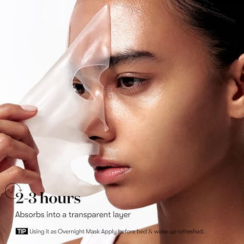 VT COSMETICS Pro Cica Reedle Shot 100 2-Step Hydrogel Mask(34.5gx4ea), Intensive Calming, Exosome Centella Asiatica, Blemish Relief, Overnight Melting Mask, Korean Facial Mask
