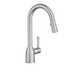 Moen Adler Spot Resist Stainless One-Handle High Arc Pulldown Kitchen Faucet with Power Clean, 87233SRS