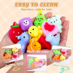 120 Pack Squishy Toys, Mochi Squishy Bulk Squishys Party Favors for Kids, Squishies for Kids,Fidget Stress Toys, Treasure Box Toys for Classroom Prizes, Goodie Bags Fillers Birthday Gifts