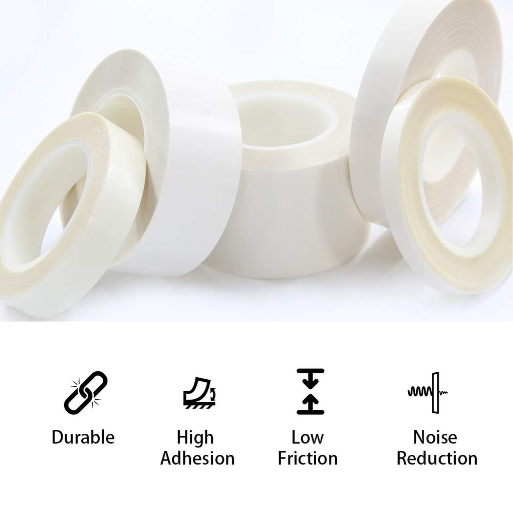 APT, UHMW (Ultra-high Molecular Weight) Polyethylene Tape, Resists Abrasion, Impact, for Surface Protection and Friction and Noise Reduction for Lining Sliding Surfaces. (2" x 5Yds, 10 Mil UHMW)