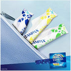 Tampax Pearl Plastic Tampons, Mutlipack, Light/Regular/Super Absorbency, Unscented, 47 Count (Packaging May Vary)