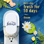 Febreze Odor-Fighting Fade Defy PLUG Air Freshener, Mountain, Ocean, Amber, 3 Ct, 0.87 fl oz Each Pack of 2