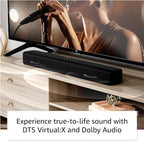 Amazon Fire TV Soundbar (newest model), 2.0 speaker with DTS Virtual:X and Dolby Audio, Bluetooth connectivity