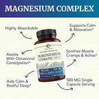 Magnesium Lotion and Magnesium Citrate Supplement | Full Body Magnesium Support for Body and Mind with 8 Fl Oz Topical Magnesium Plus 2 Month Supply Magnesium Complex Pills