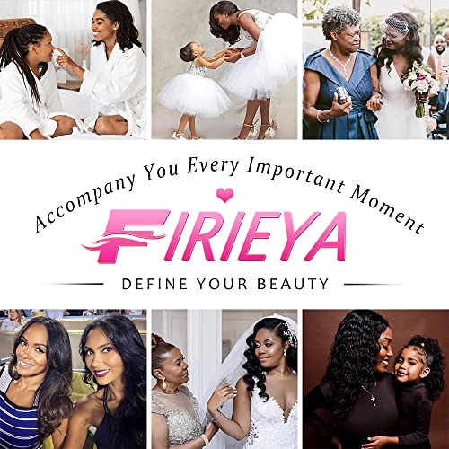 FIRIEYA Deep Wave Lace Front Wigs Human Hair Wigs for Black Women 180% Density 4X4 HD Transparent Lace Closure Human Hair Wigs for Black Women Glueless with Baby Hair Natural Color(24 Inch)