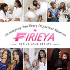 FIRIEYA Deep Wave Lace Front Wigs Human Hair Wigs for Black Women 180% Density 4X4 HD Transparent Lace Closure Human Hair Wigs for Black Women Glueless with Baby Hair Natural Color(24 Inch)
