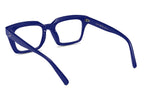 FEISEDY Square Blue Light Blocking Reading Glasses Anti Glare Digital Eyestrain Reader B2479 Blue 1.75x