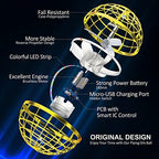 2025 Flying Orb Ball Toy,Cosmic Globe Boomerang Hover Ball Galactic Fidget Spinner, Hand Drone Orbit, Cool Toys Gift for 6 7 8 9 10+ Year Old Boys Girls Teens Outdoor Toys(Golden)