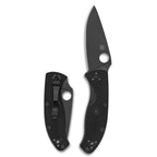 Spyderco Tenacious Lightweight Folding Pocket Knife with 3.3" 8Cr13MoV Steel Blade and FRN Handle - EDC Knife for Men and Women, Perfect for Hunting, Tactical, Camping - PlainEdge - C122PBBK
