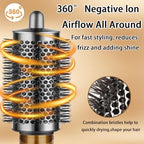 Large Round Volumizing Brush for Dyson Airwrap Attachments Bigger Round Brush Attachment for Dyson Air Wrap Styler HS05 HS01, Fluff up and Volumize for Styling (Iron)