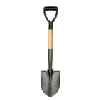 VNIMTI Shovel for Digging, Round Small Shovel with Wooden D-Handle, Metal Garden Shovel for Gardening, 28 Inches