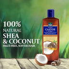 Parachute Advansed Castor & Shea Enriched Coconut Hair Oil| Castor Hair Oil| 10x Stronger Hair| For Thick, Soft & Nourished Hair| 10.1 Fl.oz | Pack of 2