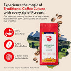 Puroast Low Acid Coffee Decaf Bean | Decaf Mocha Java Whole Bean | Medium Roast | High Antioxidants & High pH |No Bitter Aftertaste | Reduced Heartburn & GERD | Suitable for Cold Brew - 2.2 LB