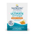 Nordic Naturals Zero Sugar Ultimate Omega Gummy Chews - Tropical Fruit - 54 Gummy Chews - Non GMO - Optimal Wellness - 27 Servings