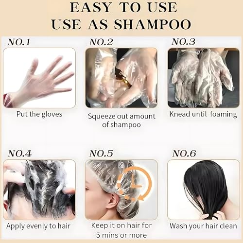 Hair Dye Shampoo for Gray Hair – 3-in-1 Natural Color, Shampoo & Conditioner – Ammonia-Free, Long-Lasting – 500ml – Quick & Easy Coverage for Men & Women (Dark Wine Red)