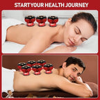4 in 1 Smart Cupping Therapy Massager Set Massage Red Light Therapy Suitable for All Parts of The Body to Relief Pain Blood Circulation and Tight Skin Cupping Massage Therapy Tool