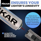 Xikar PUROFINE Premium Butane Fuel Refill (100ml) 0 Impurities - Ultra Refined, Food Grade, Culinary Butane Refill for Torch & Lighter - Jet Flame Lighter Fuel & Kitchen Torch Refills (2 Pack/1.9oz)