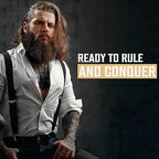 Viking Revolution Beard Wash and Beard Conditioner for Men with Argan Oil and Jojoba Oil - Beard Softener and Strengthener Beard Care Beard Shampoo and Conditioner with Beard Oil (5oz, Spiced Vanilla)