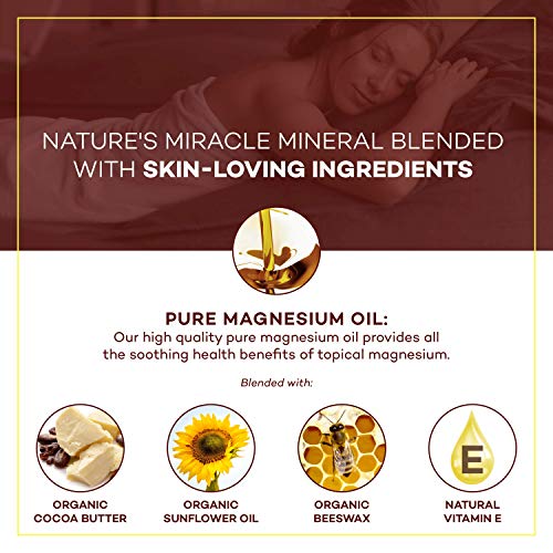 Seven Minerals Natural Magnesium Cream & Soothing Magnesium Lotion