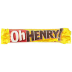 CandyLab Oh HENRY! Chocolate Candy Bars, Caramel, 32.64 Ounce