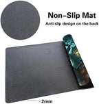 MTG Playmat Size 24x14in Free Storage Bags Non-Slip Backing Printing, Ideal for Card Game Enthusiasts TCG Playmat (No with Zone,High-Tech)