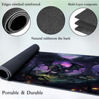 for MTG Game Playmat, for Magic TCG Rubber Play mat,Tabletop Card Playmats with Smooth Surface,Trading Card Inked Game Mat,Battle Game,Black Forest Dragon