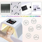Led-Light-Therapy, Red Light Therapy for Face 7 in 1 Colors LED Facial Skin Care Tool Facial Neck Body Hand Skincare Mask