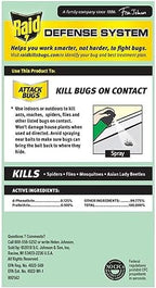 Raid House & Garden Insect Killer Spray, Orange Scent 11 Ounce (Pack of 8)