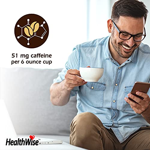 Healthwise Low Acid Coffee K-Cups - Soothe Acid Reflux & Heartburn, Gentle on Sensitive Stomachs, Eases Digestive Discomfort - Classic Columbian Supremo (Unflavored) - 12 Count (Pack of 1)