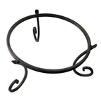 Metal Gazing Ball Stand for 10 or 12 Inch Balls, Low Short Wrought Iron Gazing Globe Display Stand Garden Sphere Holder, Fade and Weather Resistant Outdoor Decoration for Homes, Yards and Gardens