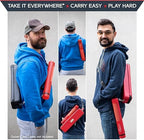 Quiver Time Red XL Orion Playmat Tube - TCG MtG Playmat Tube Case Bag with Waterproof Zipper, Hidden Dice Pocket, Adjustable Removable Shoulder Strap, See-Through Window, Fits 14" and 15" playmats