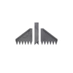 Edge Right - Hammer-in Landscape Edging - 24 inch Strips - 14-Gauge Cor-Ten Steel - 6 inch Depth (1 Pack)