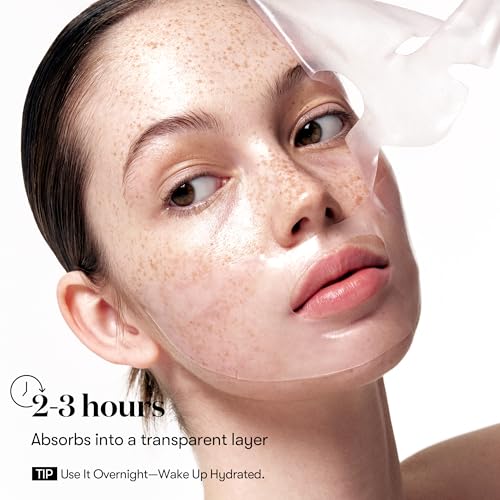 VT COSMETICS Collagen Reedle Shot 100 2-Step Hydrogel Mask(34.5gx4ea), Intensive Firming, Exosome 500Da Collagen, Fine Lines, Overnight Melting Mask, Korean Facial Mask, Pink Collagen