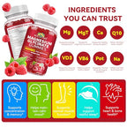 WOJBALMN Magnesium Glycinate Gummies,240 Count Magnesium Complex Supplement |Sleep, Calm & Relaxation Support|High Absorption MagnesiumGummies for Women, Men & Family|Gluten-Free