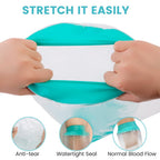 CIVJET Cast Covers for Shower Leg, Waterproof Cast Cover for Showering/Swimming, Cast Protector for Shower Leg Adult, Water Proof Shower Boots for Foot after Surgery, Knee, Ankle, Boot (Diameter-7.9")