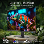 Sceptre New 27-inch Gaming Monitor 100Hz 1ms DisplayPort HDMI x2 100% sRGB AMD FreeSync Build-in Speakers, Eye Care Frameless Machine Black 2024 (E275W-FW100T)