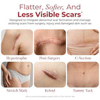 Physician Formulated Silicone Scar Sheets - Advanced Crosspolymer Medical Grade Silicone Scar Tape for Surgery, C Section, Keloids & Hypertrophic Scars - Silicone Tape For Scars - Scar Patches