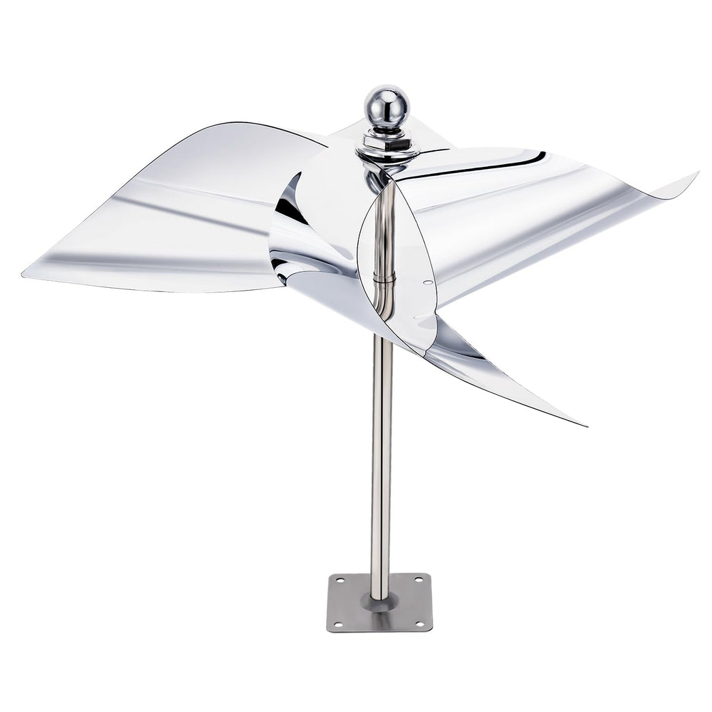 2 Pack Windmill Bird Repellent Reflectors, Spinner Bird Deterrent, Bird Repellent Devices Outdoor to Keep All Birds Away Like Woodpecker and Pigeon